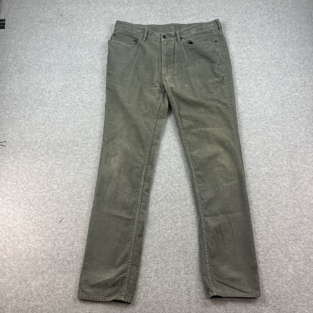 Polo‎ Ralph Lauren Men's Corduroy Pants 36x34 Dark Gray Straight Leg Classic Fit